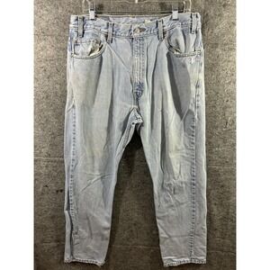 Vintage Levi's 505 36x32 Light Wash Distressed Baggy Grunge Y2K 90s Thrashed